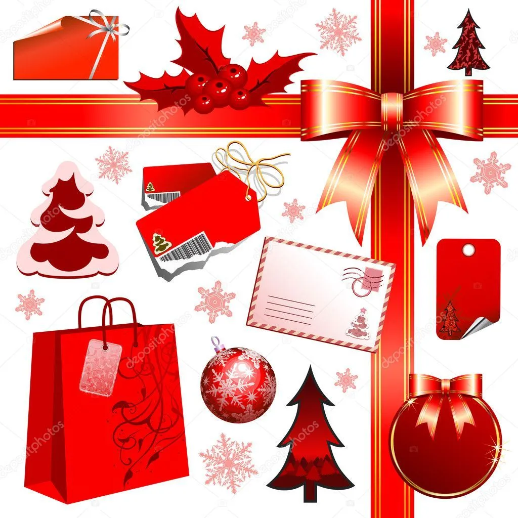 Christmas set | Vector stock © -Aqua- #3676444