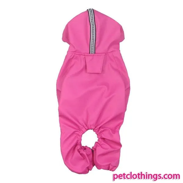 Chubasquero Fucsia 4 patas para perros