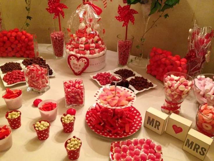 Chuches candy bar...Rojo | Ideas para manualidades | Pinterest ...