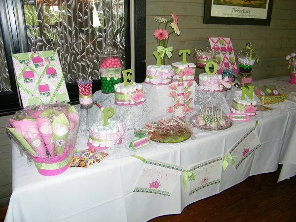 LAS CHUCHES DE CLEO: BABY SHOWER : Rosa/Verde y Azul/