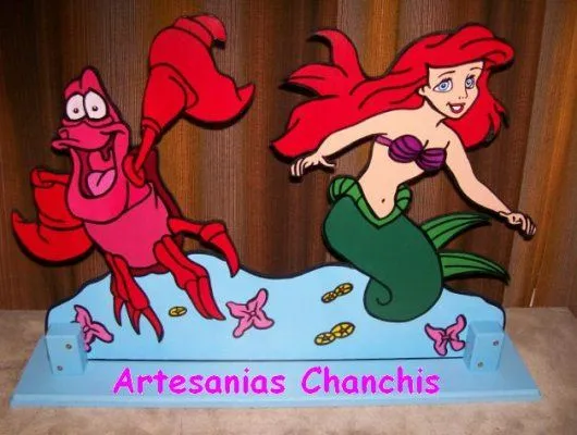 Dibujos de la sirenita en foami - Imagui