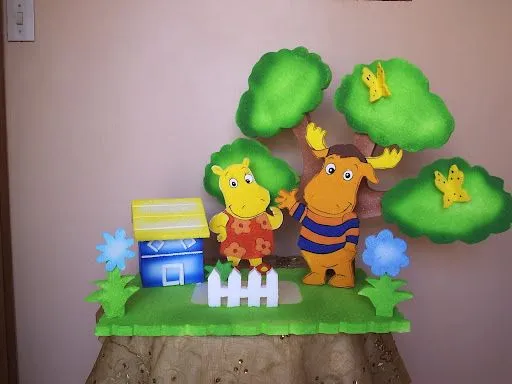 Chupetero Backyardigans, 1 Pisos, Adornado con 2 Figura Principal ...