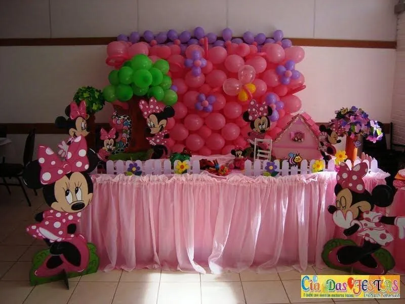 CIA DAS FESTAS Eventos infantis: TEMA MINNIE ROSA