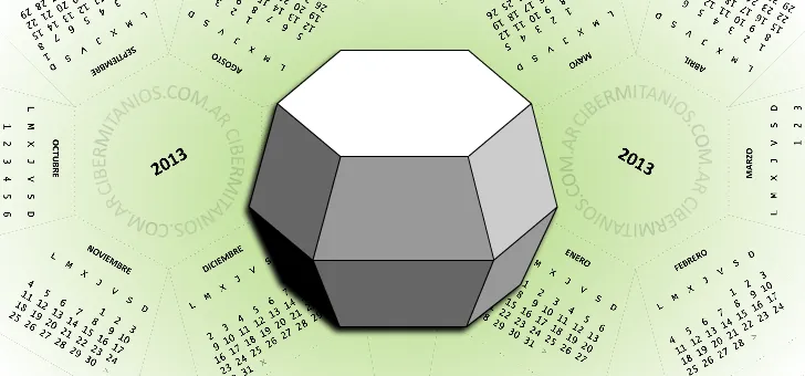 Cibermitaños: Calendarios 2013 para imprimir