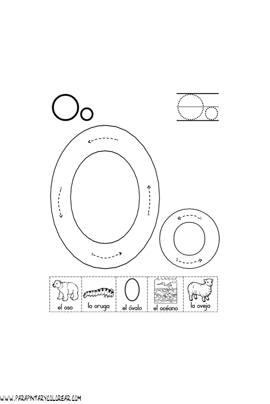 Ciclo Escolar: El Abecedario - Dibujos Para Colorear