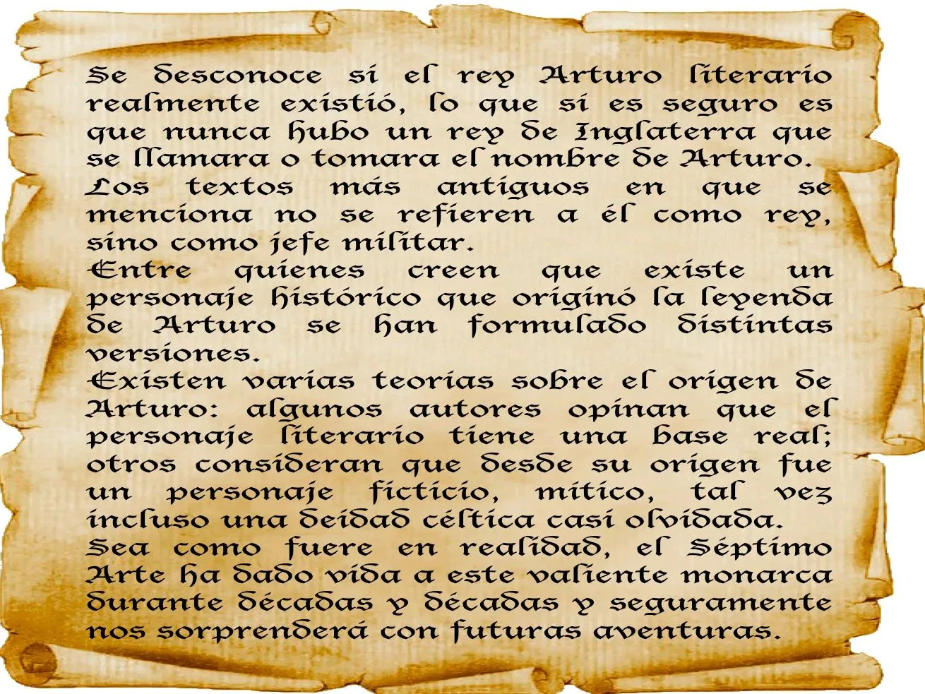Ciclo Palomitas III: El cine corona a Arturo de Camelot | De la ...