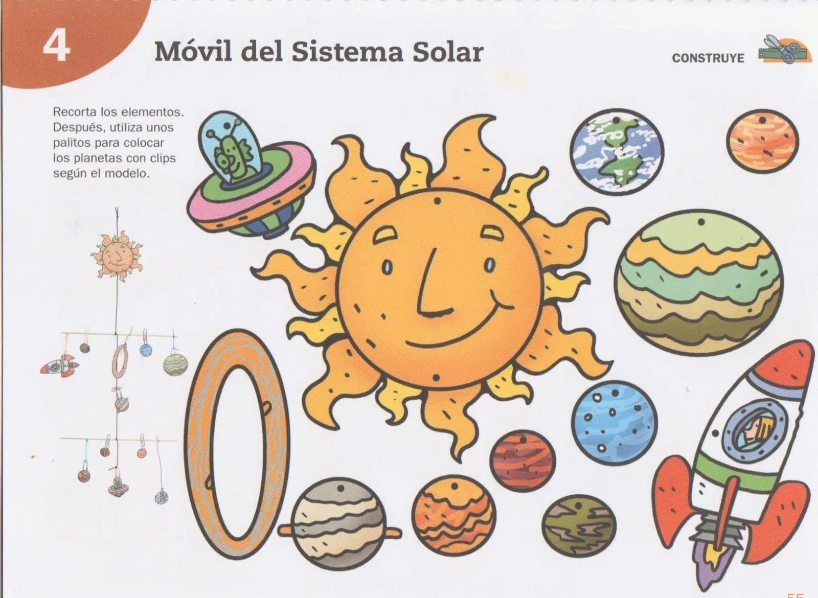 Segundo Ciclo: Para realizar el trabajo sobre el Sistema Solar.