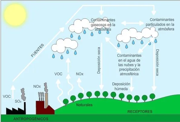 ciclos biogeoquimicos: La lluvia ácida