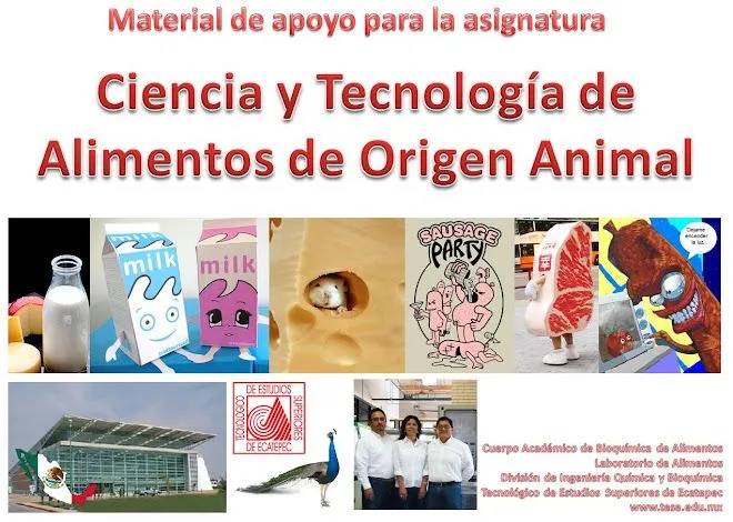 Ciencia y Tecnologia de Alimentos de Origen Animal