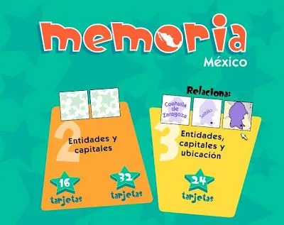 CIENCIAS Y ALGO MAS: Memorama de la República Mexicana