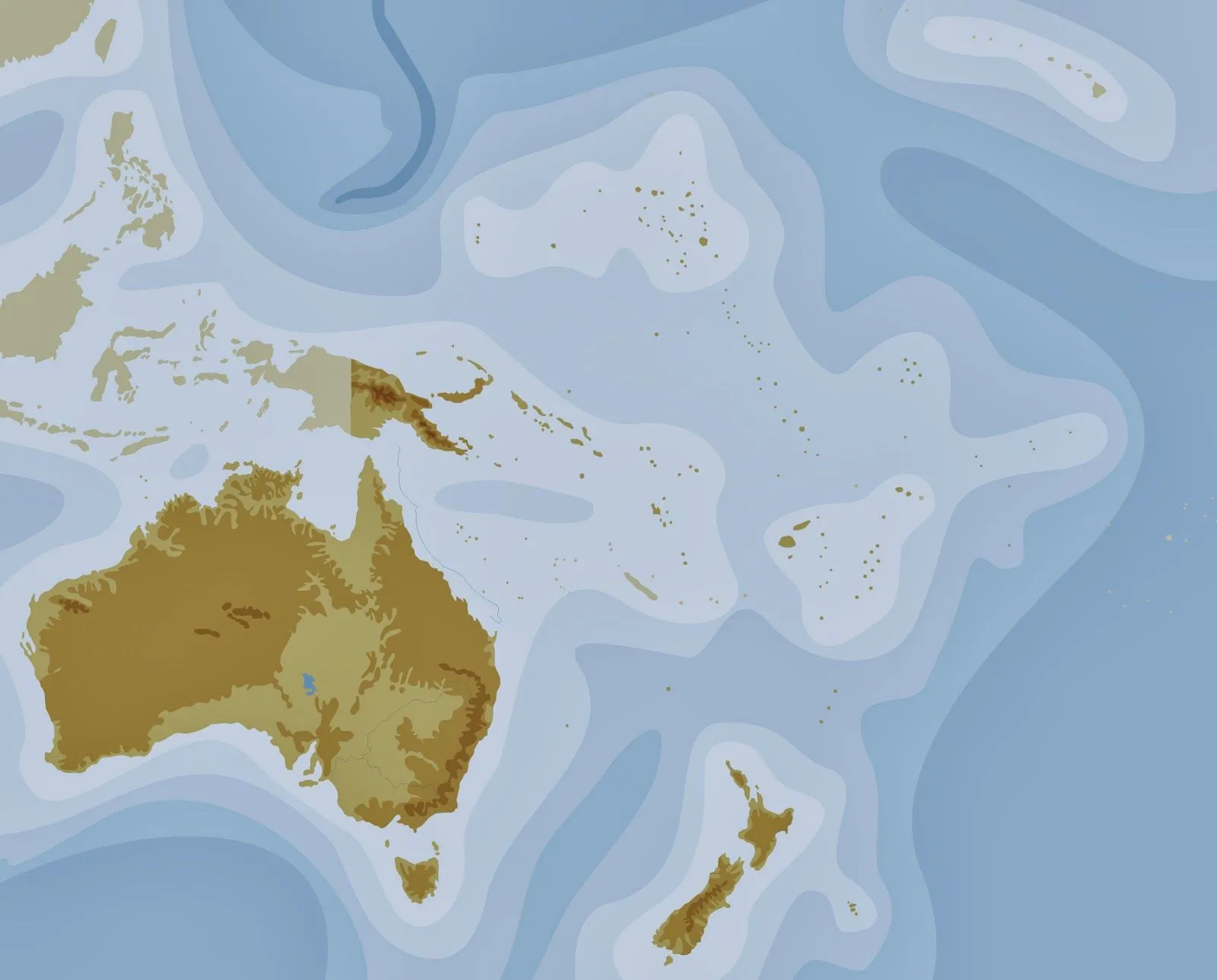 Ciencias Sociales IES Emilio Manzano.: Mapa Físico Oceanía