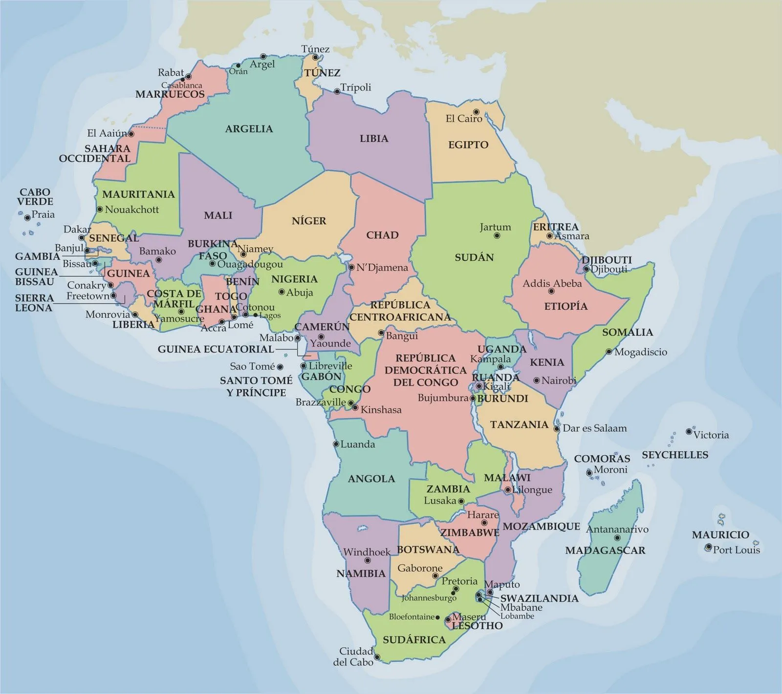 Ciencias Sociales IES Emilio Manzano.: Mapa político de África