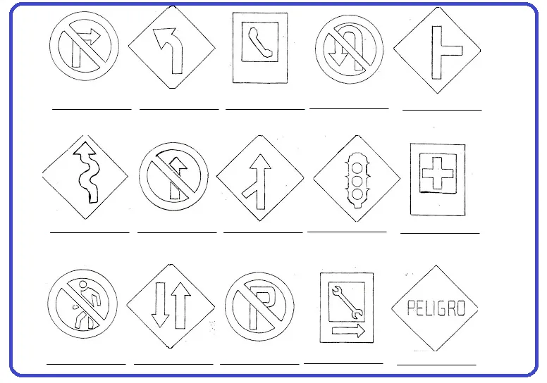 Ciencias Sociales: Tipos de señales de tránsito