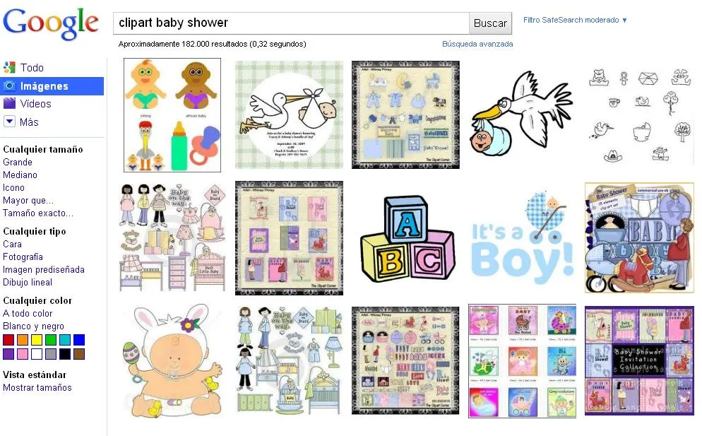 clipart baby shower