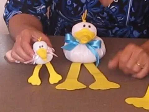 Como hacer cigueña para baby shower en foami - Imagui