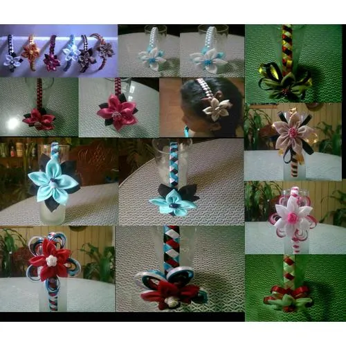 Tejidos de cintillos con cintas paso a paso - Imagui