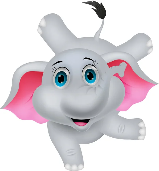 circo de dibujos animados lindo elefante — Vector stock © tigatelu ...