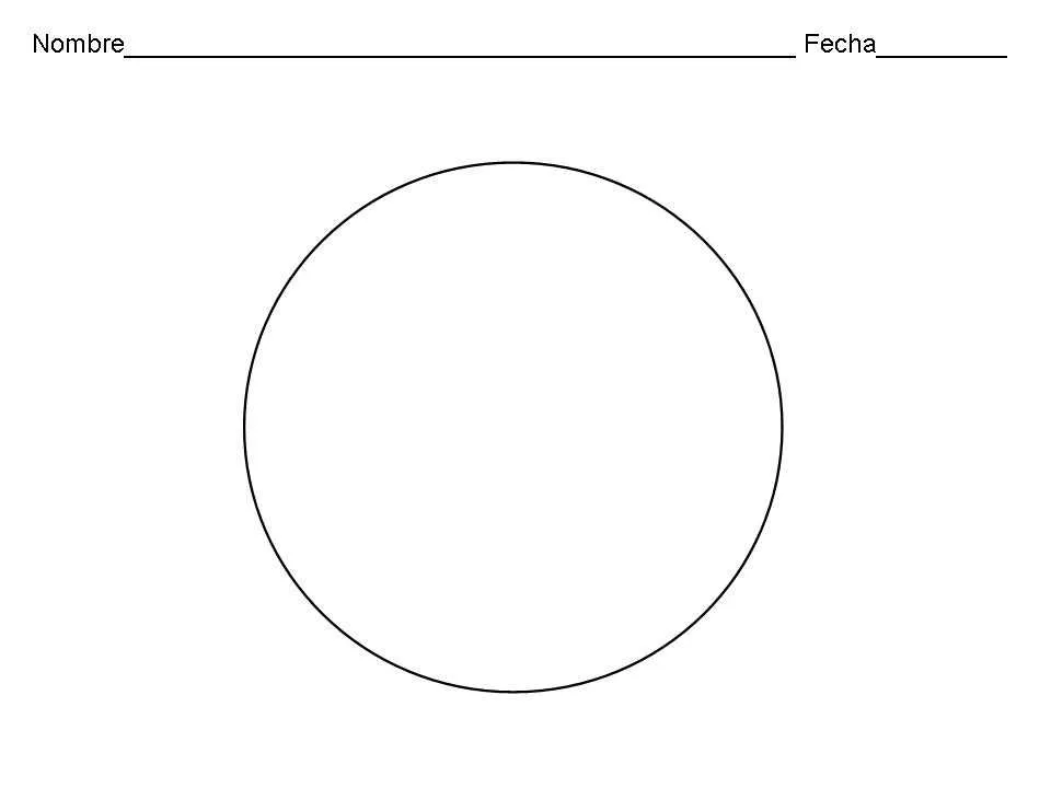 El círculo - Fichas para aprender las formas geométricas