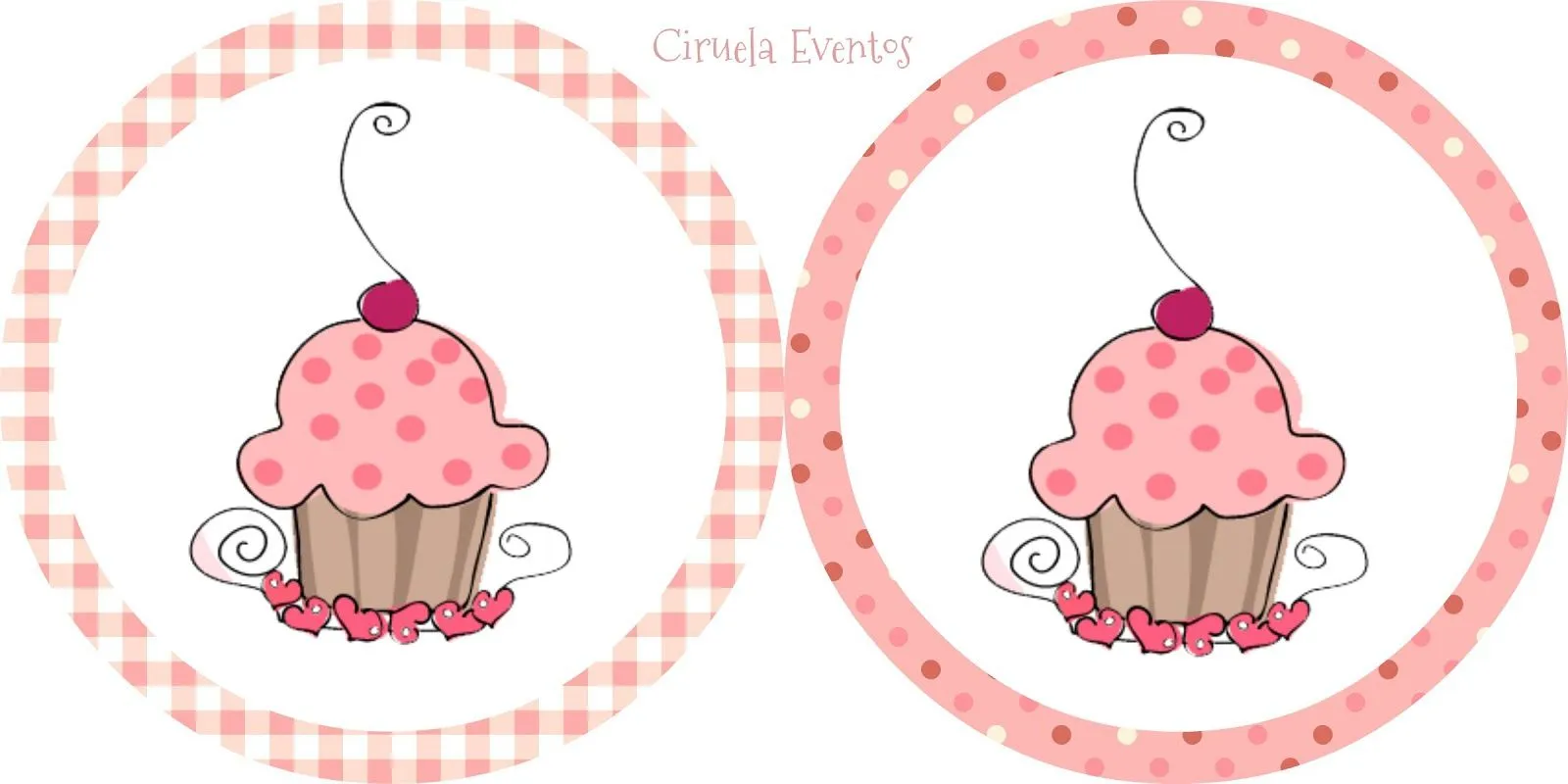 Cupcake-toppers para imprimr. | Ciruela Eventos