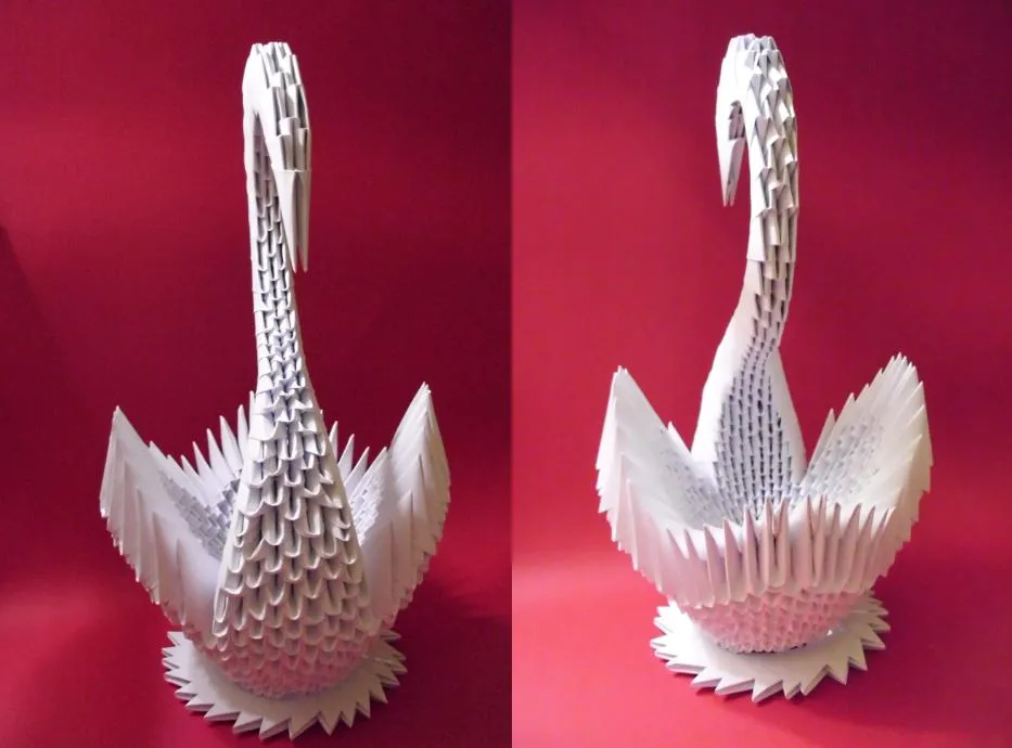 Cisne de papel (ORIGAMI) | elartedelreciclaje