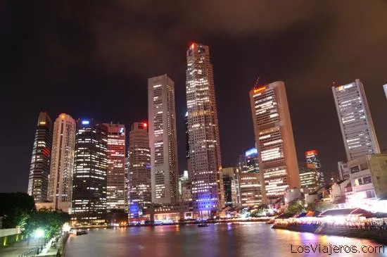 La ciudad de noche - Singapur - City on night - Singapore ...