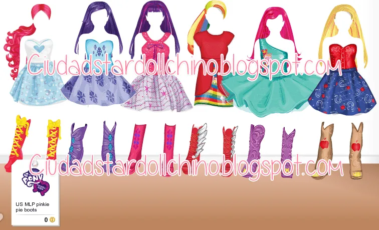 Ciudad Stardoll: Blusas, Botas, Cabellos, Faldas, Vestidos "My ...