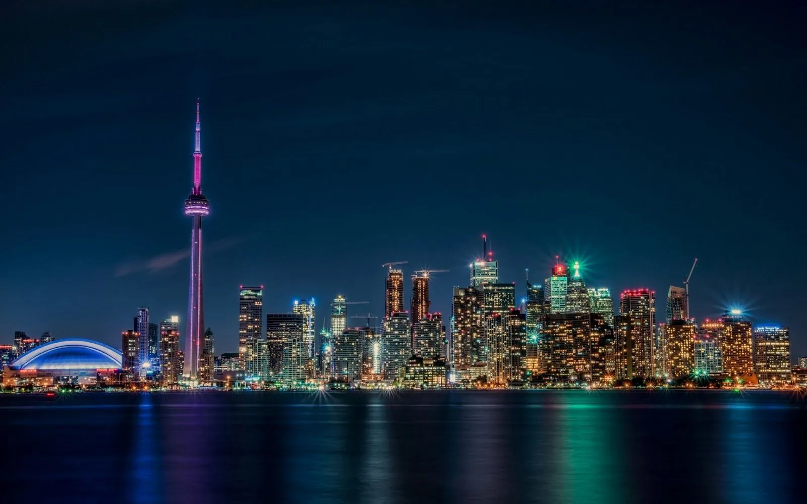 Ciudad de Toronto, Ontario, Canadá. (Vista Nocturna) | Banco de ...