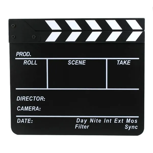 Claqueta de Cine Profesional para director de peliculas y teatro