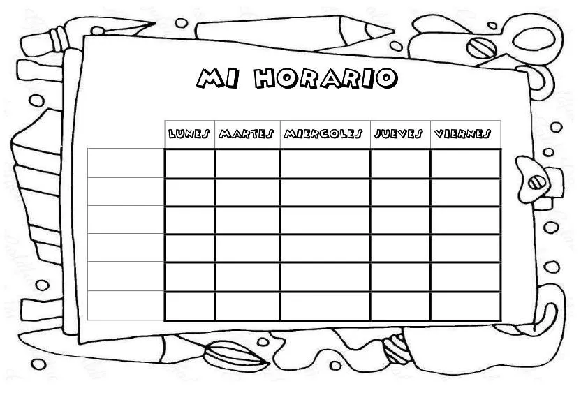 Nuestras Plantillas para realizar vuestros propios horarios ...