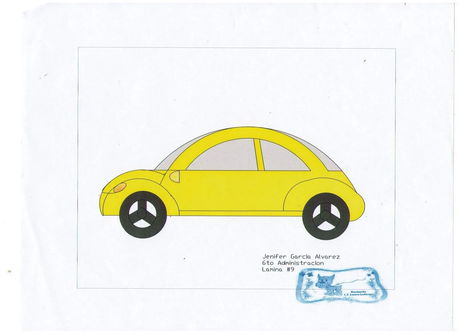 Clase de Dibujo tecnico: Carro