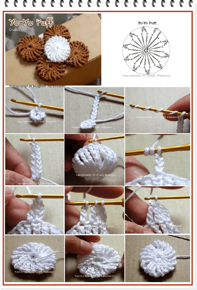 Como hacer Yo-yos de Crochet <sub>Tutorial</sub> - enrHedando