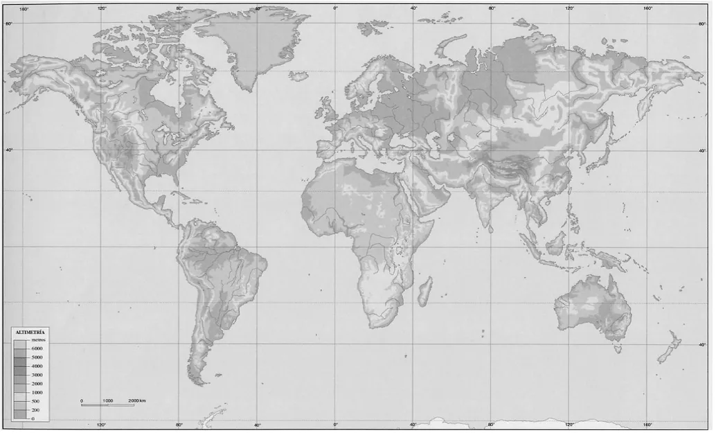 Clases de Ciencias Sociales: Mapas del Mundo Físico