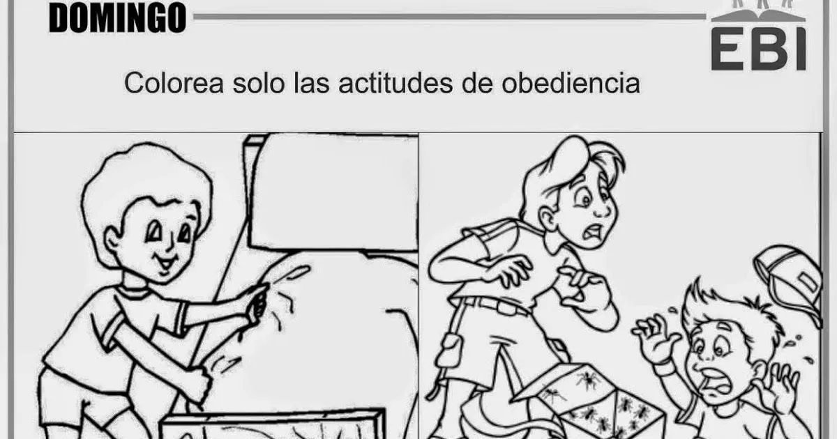 Para trabajar en clases... Hoy dejamos algunas opciones de actividades para  colorear, son dibujos… | Actividades, Actividades de la escuela dominical,  Obediencia