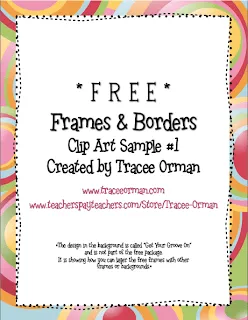 Classroom Freebies: Free Frames & Borders Clip Art Samples