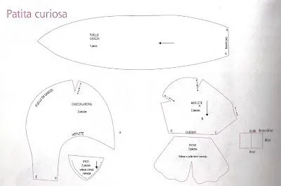  ... DE CLAUDIA (TODO SACADO DE LA WEB): PATITO DE PELUCHE CON MOLDES