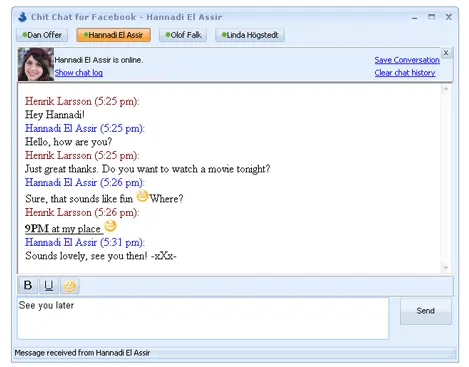 Cliente de escritorio para el chat de Facebook