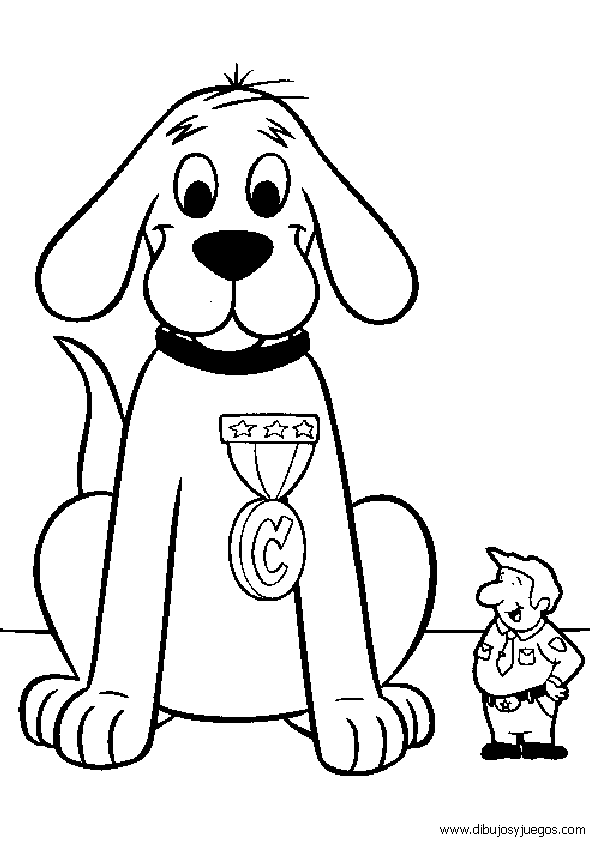 clifford-el-gran-perro-rojo-003 | Dibujos y juegos, para pintar y ...