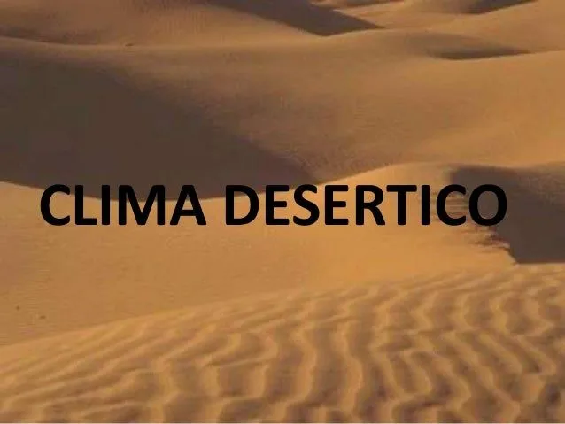 Clima desertico