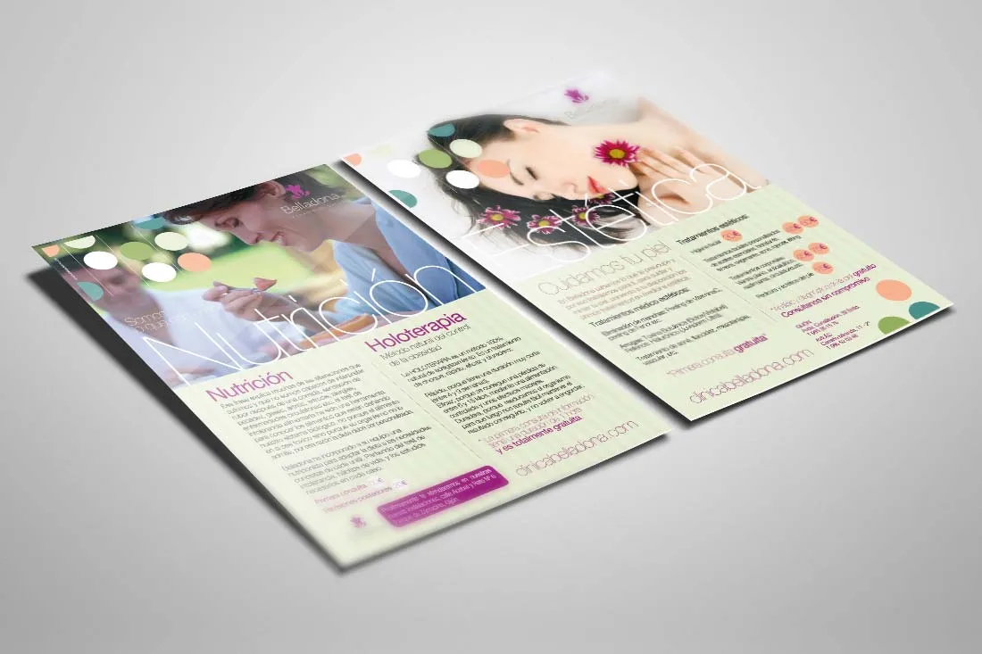 Clínica Belladona / Flyers | Estudio de Diseño Gráfico y Web ...