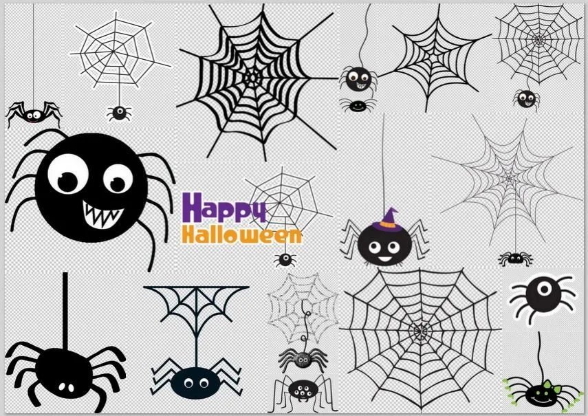 Clipart de Arañas para Halloween. - Ideas y material gratis para fiestas y  celebraciones Oh My Fiesta!