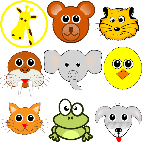 ClipArt Caricaturas de Animales 03 SVG para OpenOffice y LibreOffice