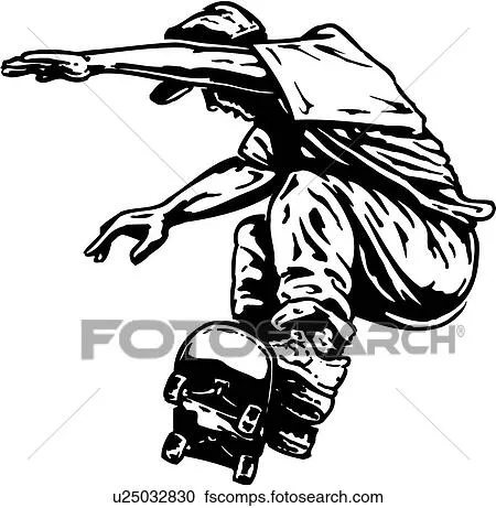 Clipart of Skateboard skatebrd - Search Clip Art, Illustration ...