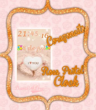 Clock XWidget -Corazoncito Rosa Pastel by ~DianaPinkLove2 on ...