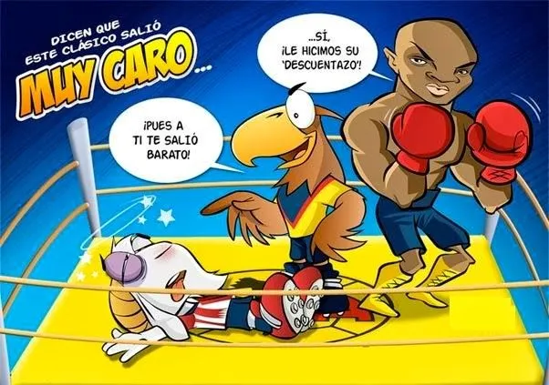 Estoy Club América: Caricaturas Chivas vs America