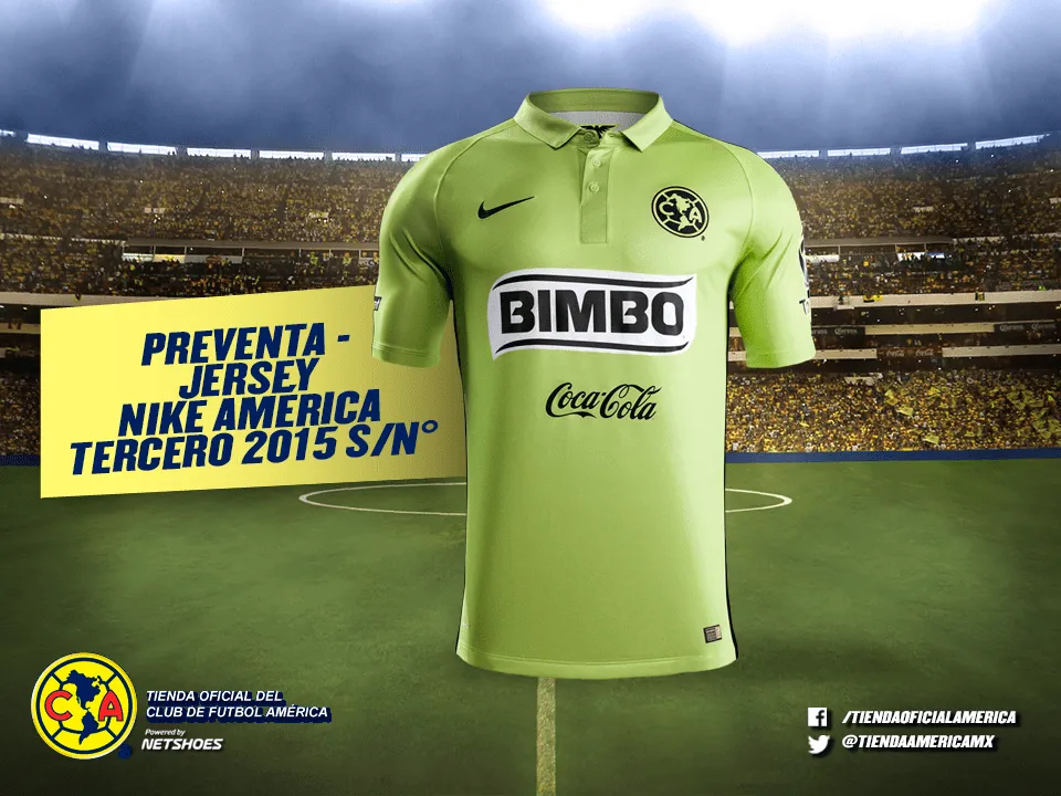 Club América on Twitter: "Adquiere nuestro 3er jersey Nike 2015 s ...