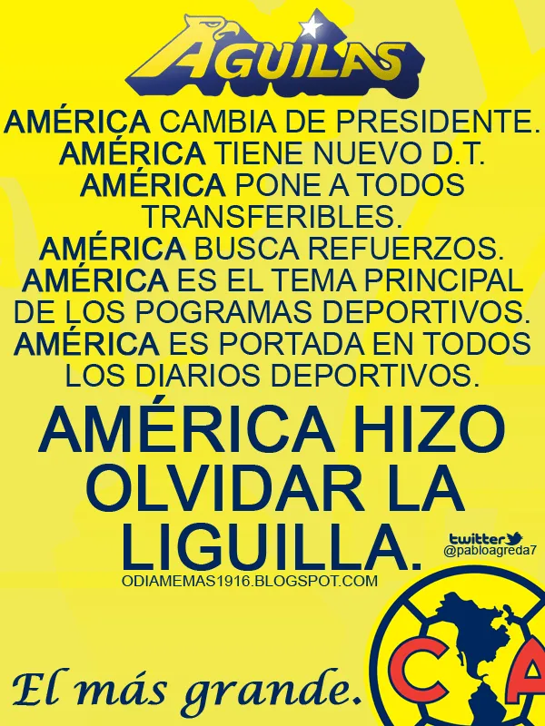 Club de Fútbol América • El más Grande • Club América 2012