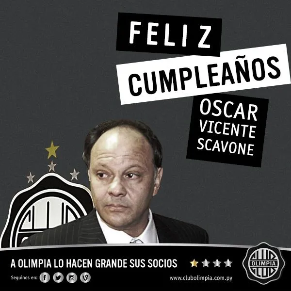 Club Olimpia on Twitter: "Feliz Cumpleaños a nuestro Presidente ...