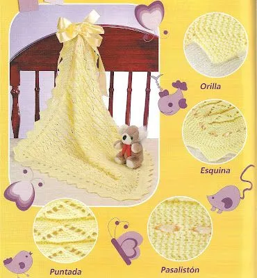 Cobijas para bebé tejidas en crochet - Imagui