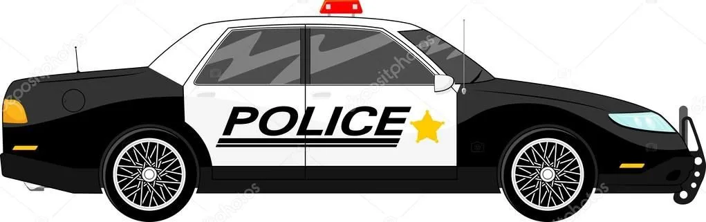 coche de policía — Vector stock © hayaship #27754279