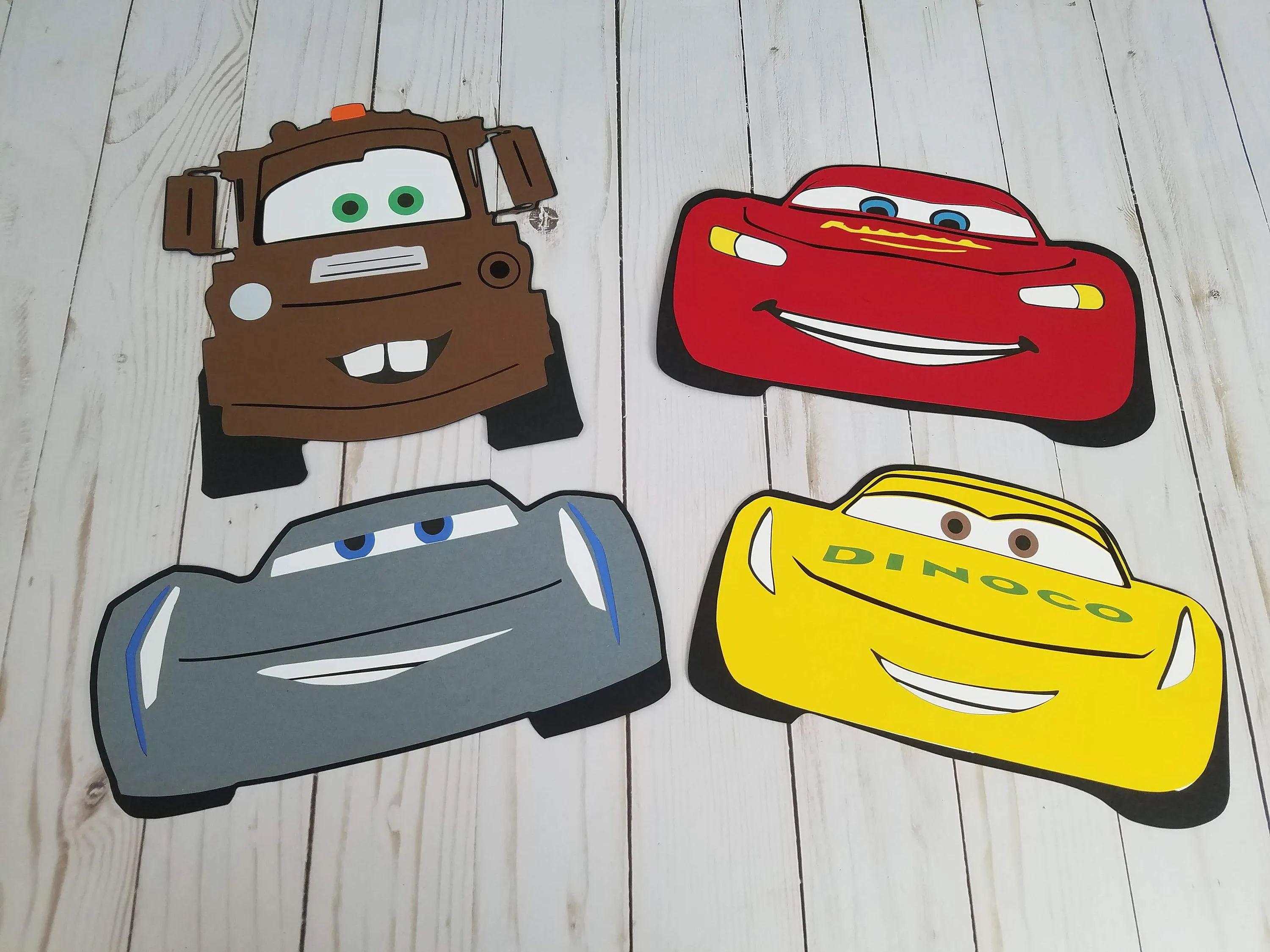 Coches Personaje Troqueles Rayos McQueen Jackson Tormenta Cruz - Etsy México